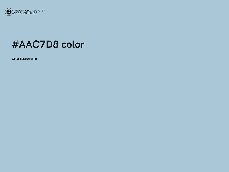 #AAC7D8 color image