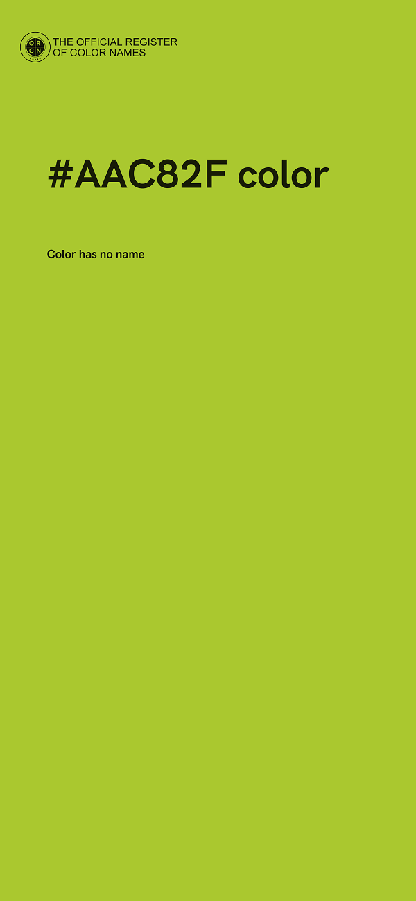 #AAC82F color image