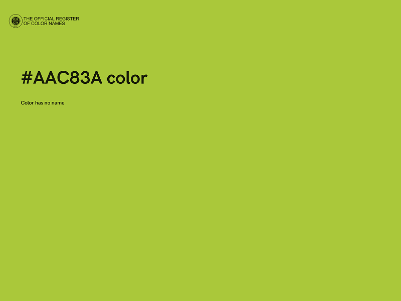#AAC83A color image