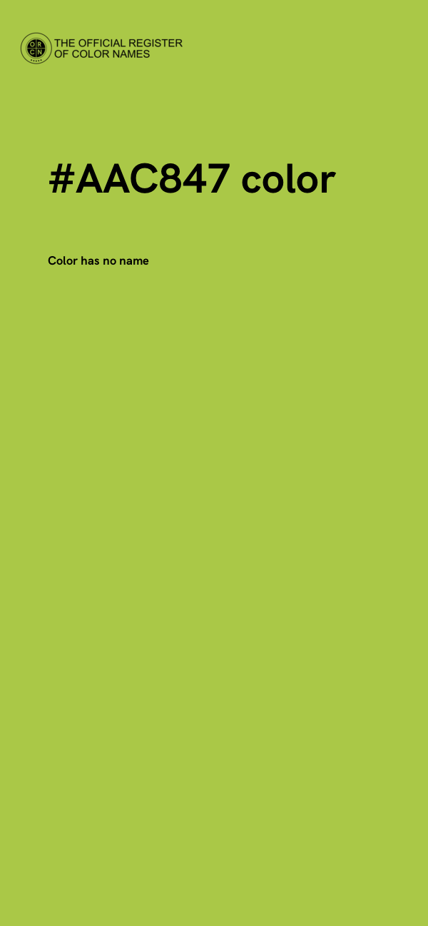 #AAC847 color image