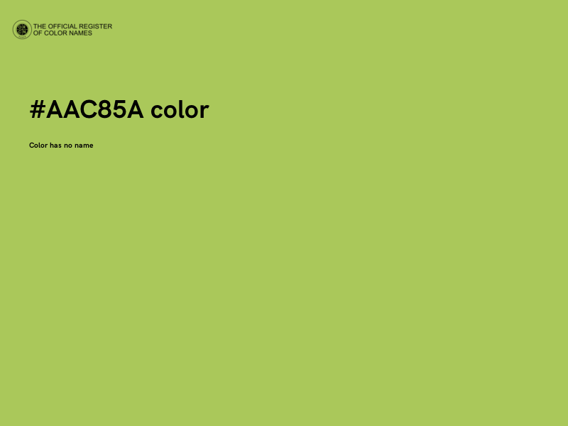 #AAC85A color image