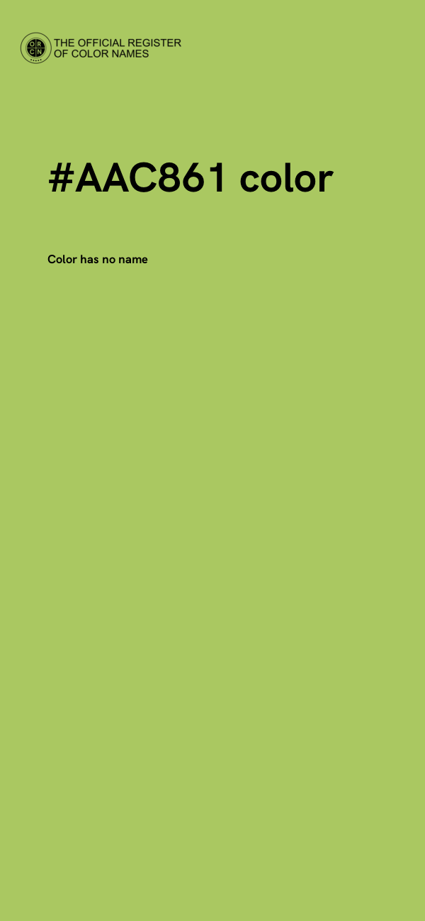 #AAC861 color image