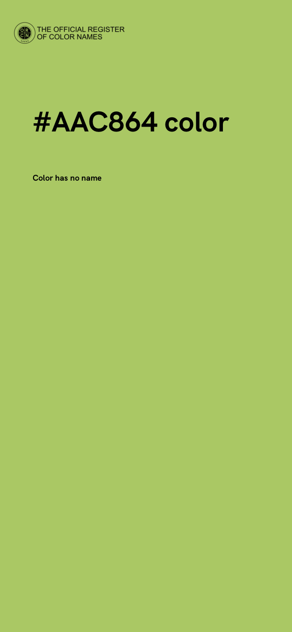 #AAC864 color image