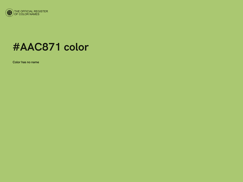 #AAC871 color image