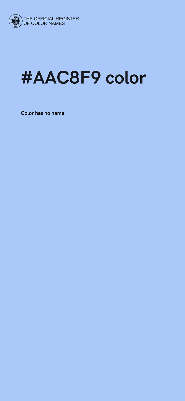 #AAC8F9 color image