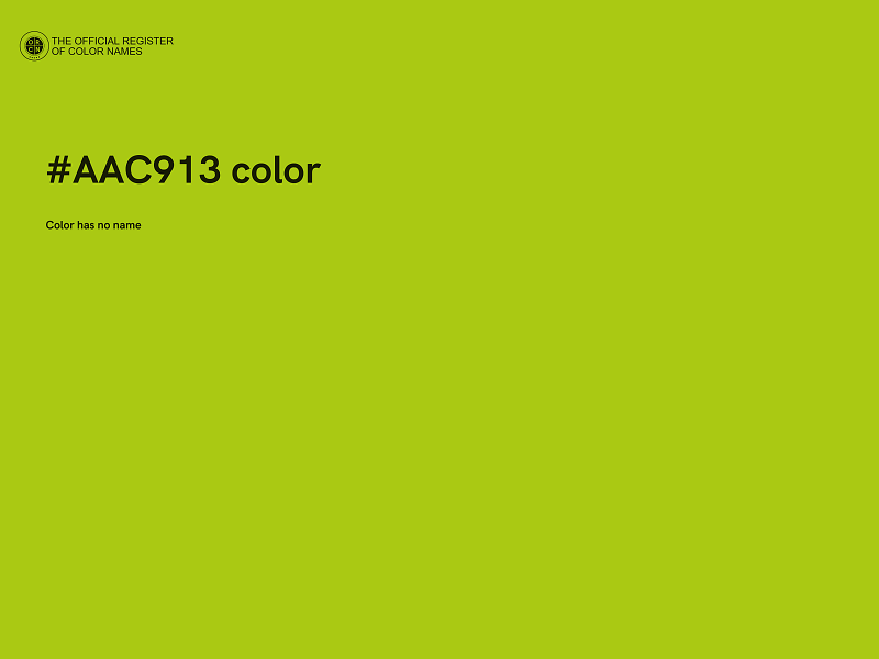 #AAC913 color image