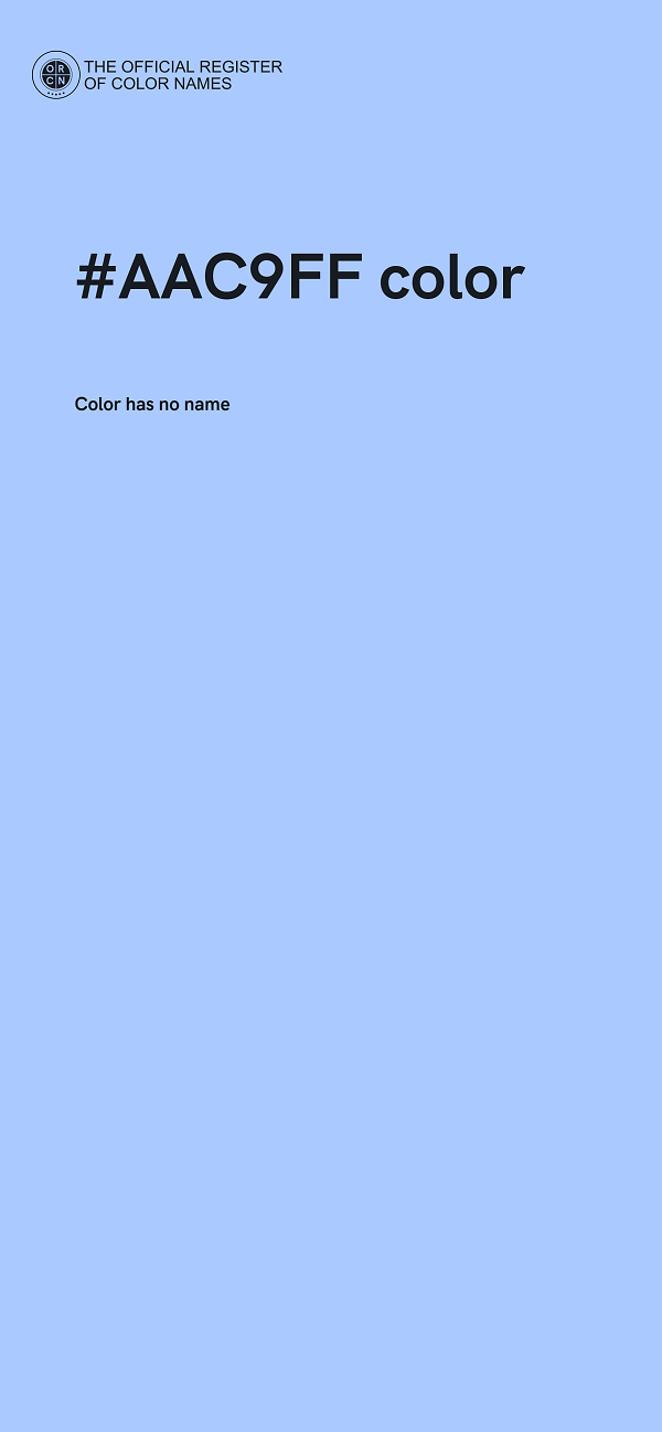 #AAC9FF color image