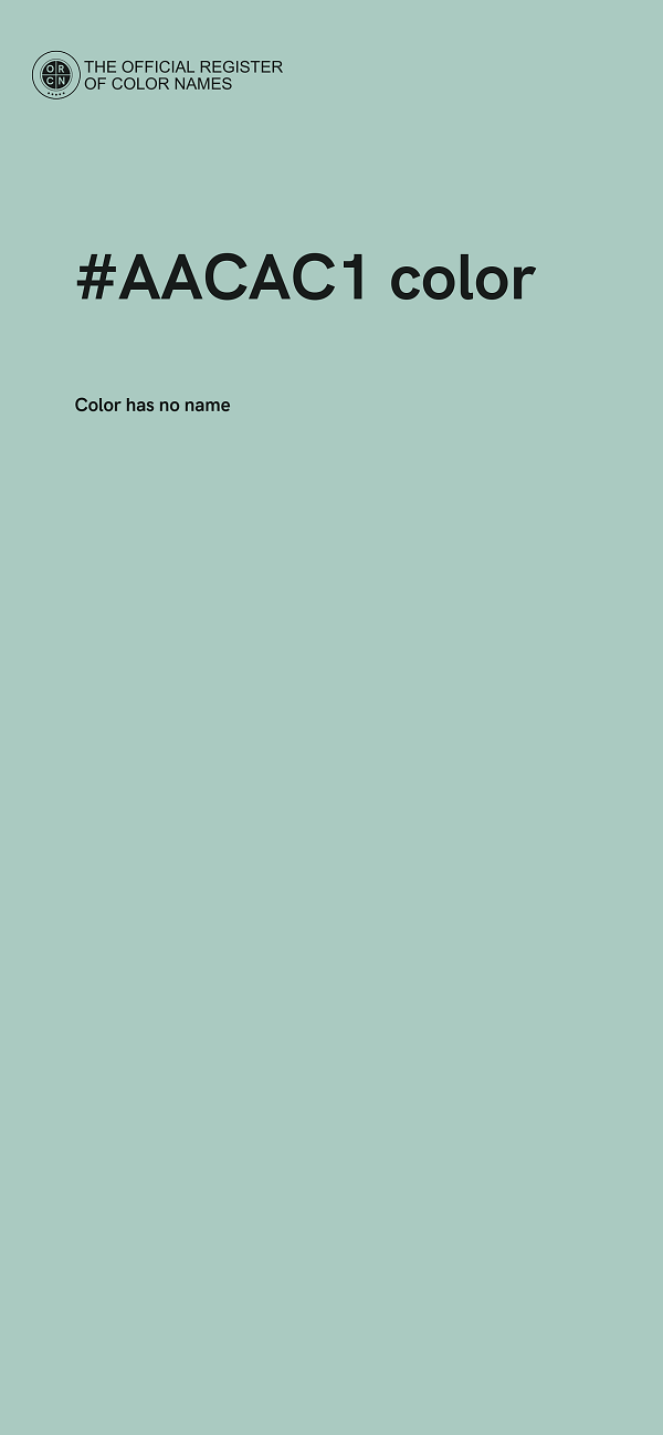 #AACAC1 color image