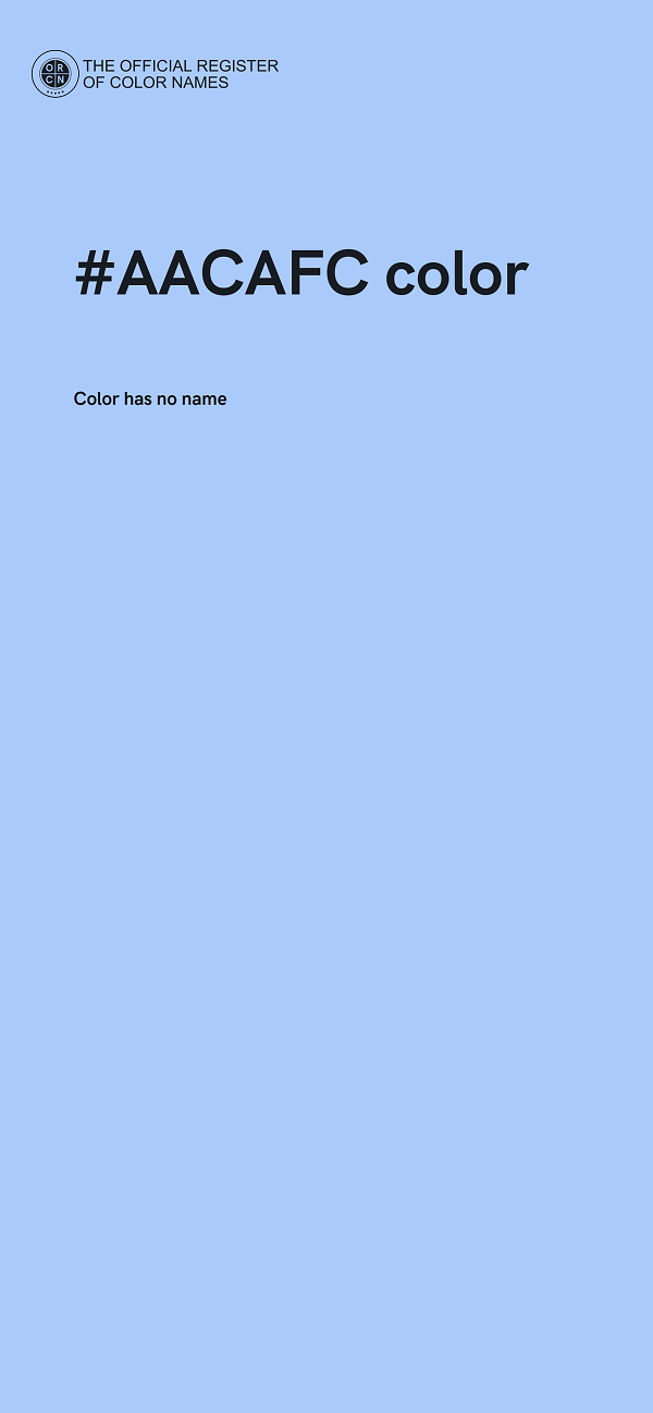 #AACAFC color image