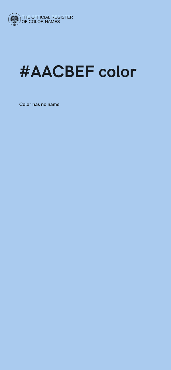#AACBEF color image