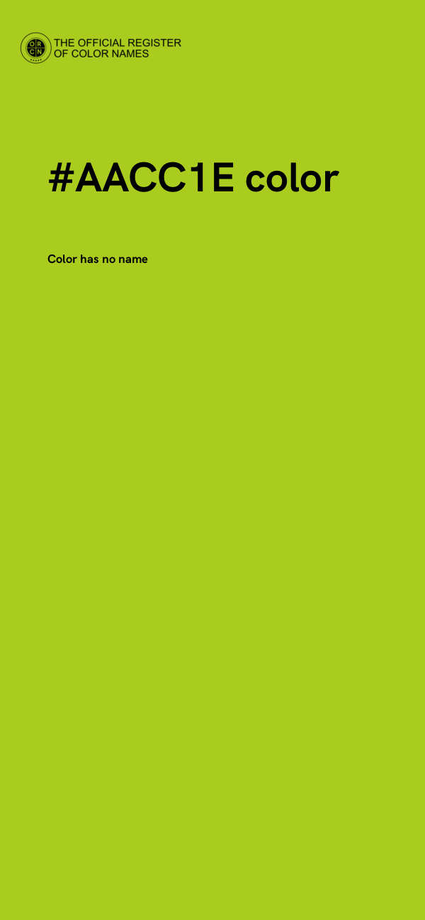 #AACC1E color image