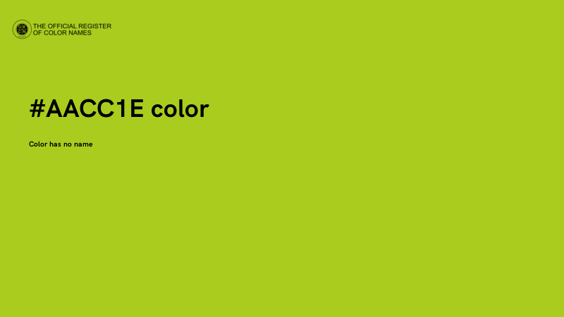 #AACC1E color image