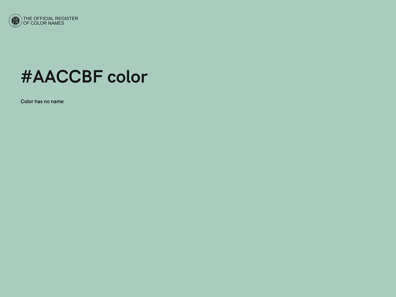 #AACCBF color image