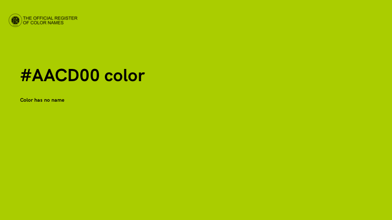 #AACD00 color image