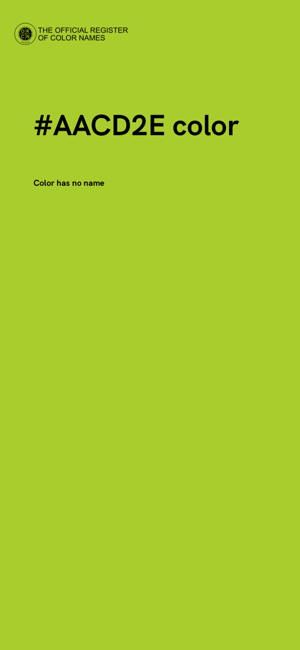 #AACD2E color image