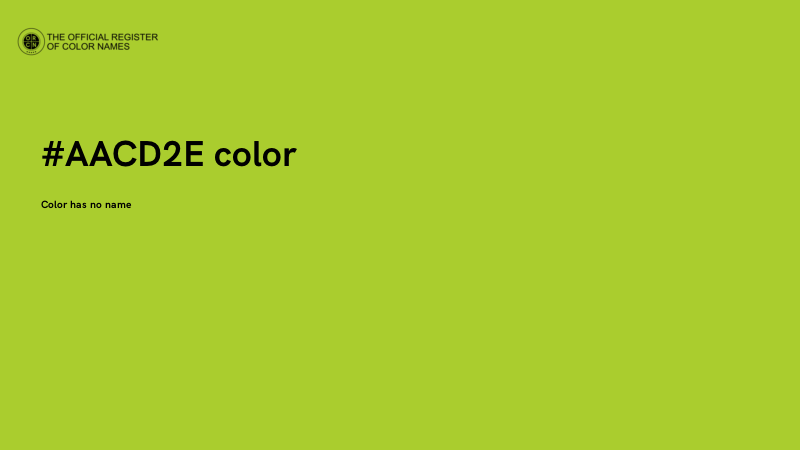 #AACD2E color image