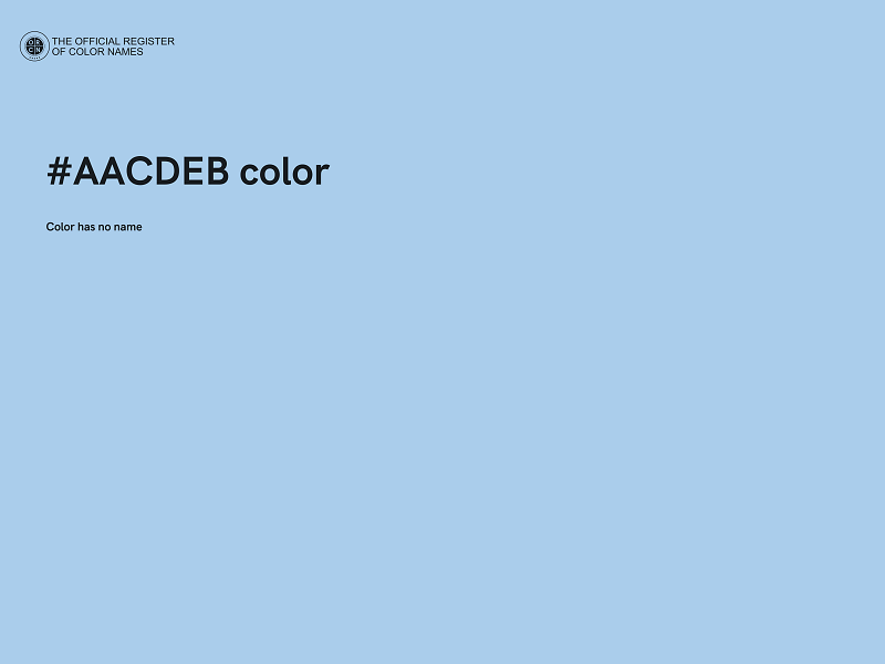 #AACDEB color image