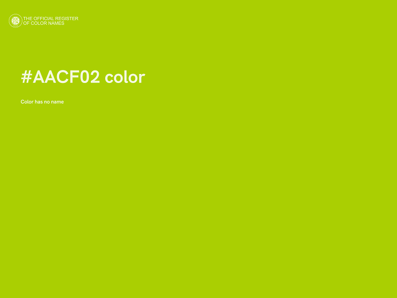 #AACF02 color image