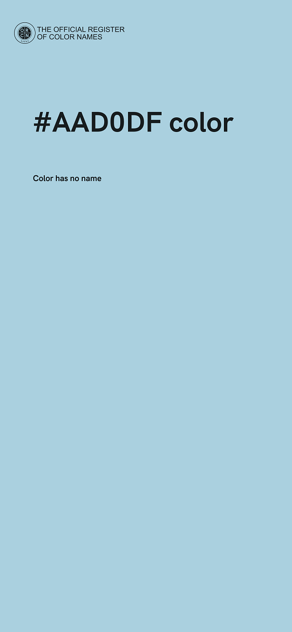 #AAD0DF color image