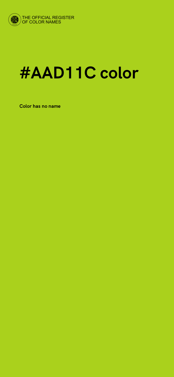 #AAD11C color image