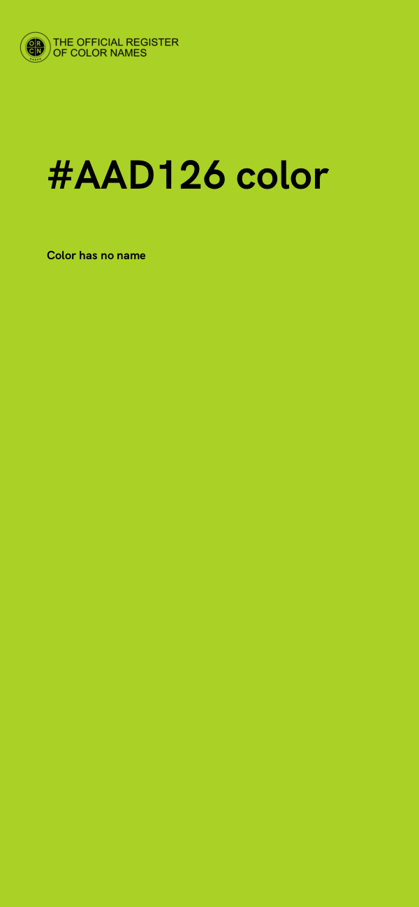 #AAD126 color image