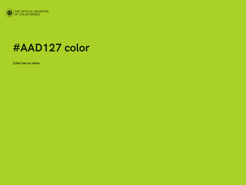 #AAD127 color image