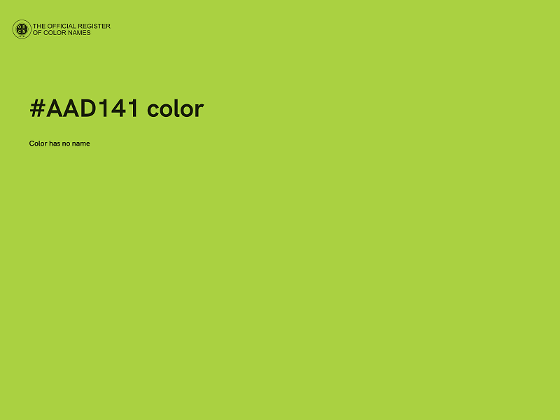 #AAD141 color image