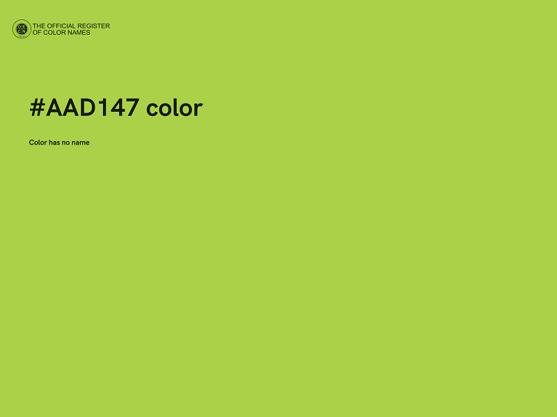 #AAD147 color image