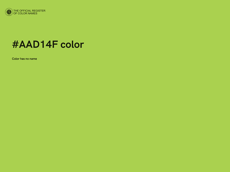 #AAD14F color image