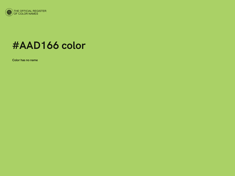 #AAD166 color image