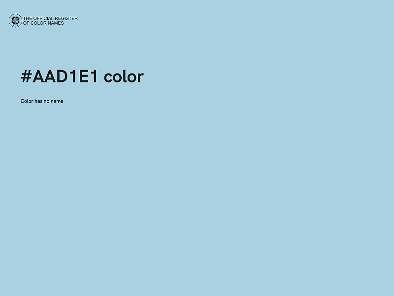 #AAD1E1 color image