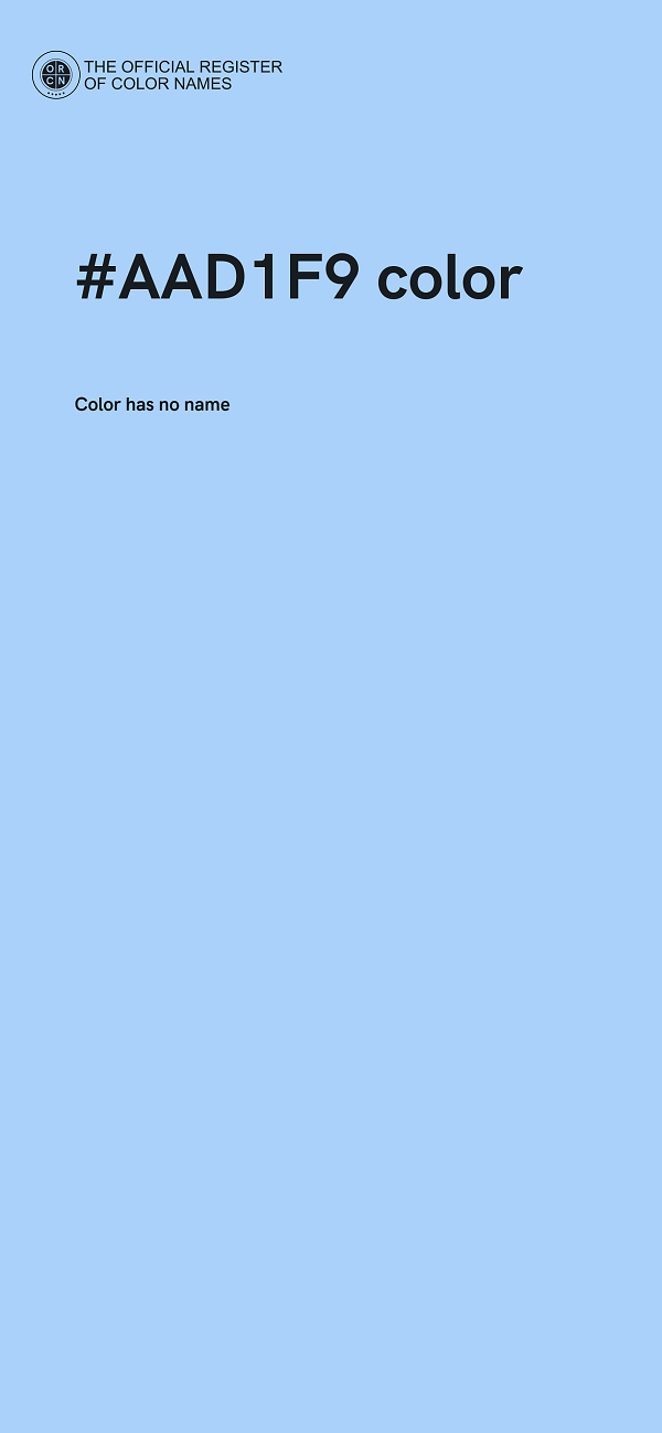 #AAD1F9 color image