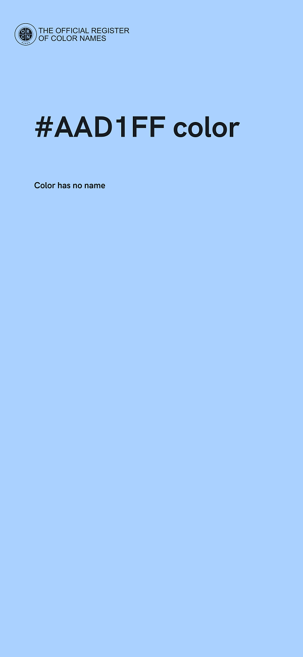 #AAD1FF color image