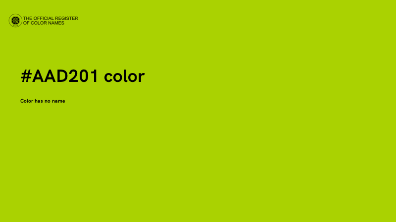 #AAD201 color image