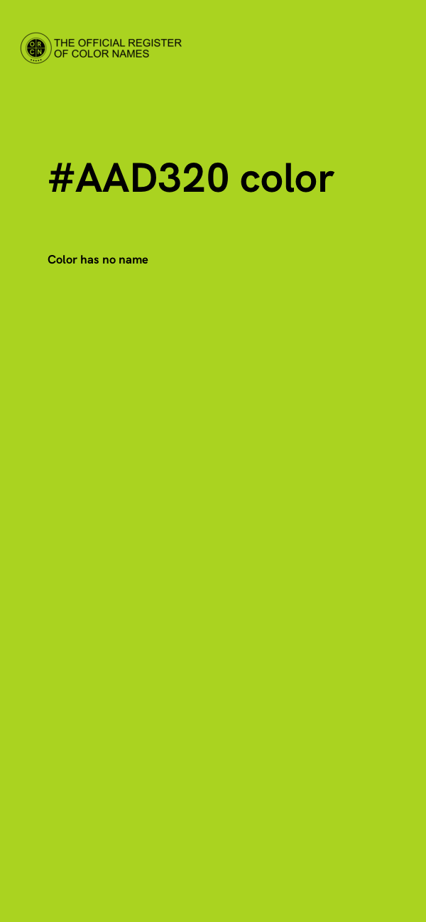 #AAD320 color image