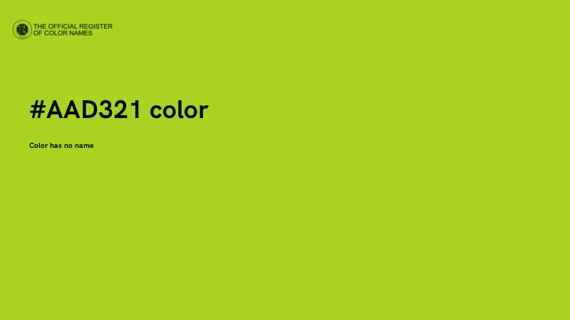 #AAD321 color image