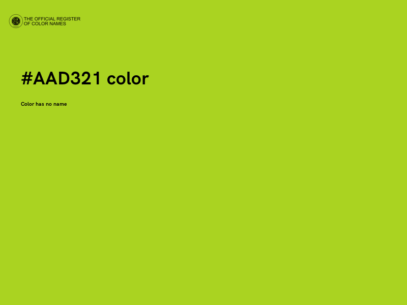 #AAD321 color image