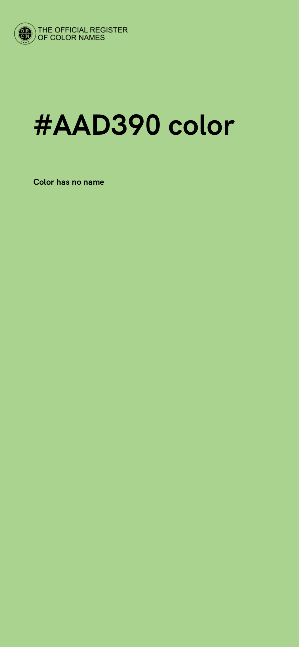 #AAD390 color image