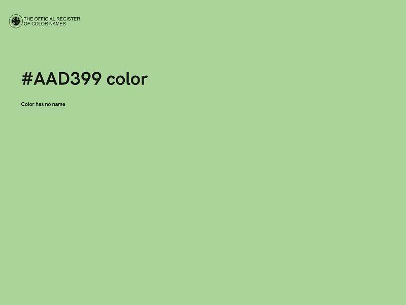 #AAD399 color image