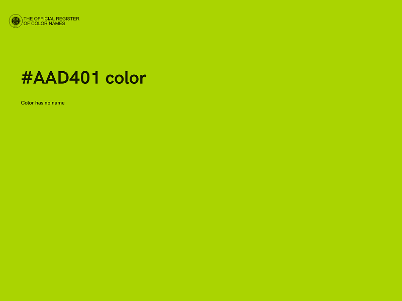 #AAD401 color image