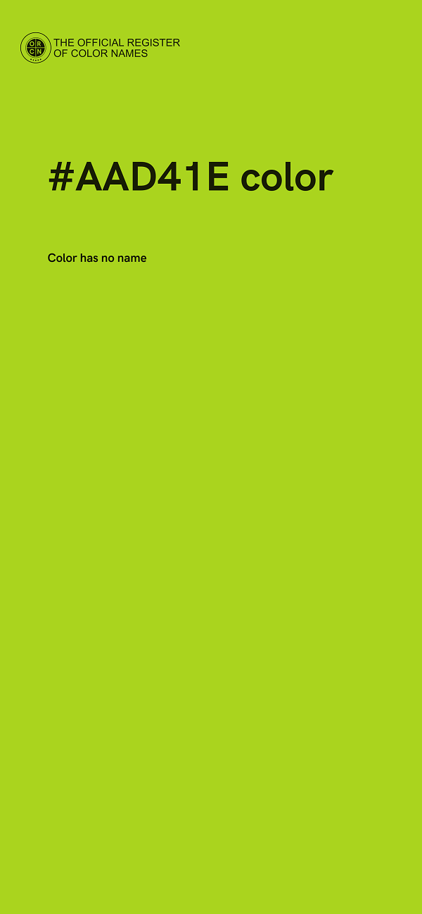 #AAD41E color image