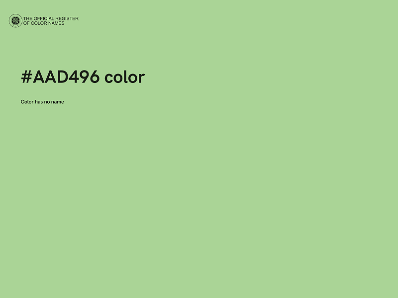 #AAD496 color image