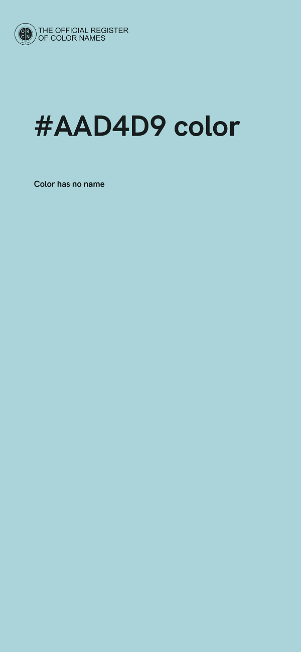 #AAD4D9 color image
