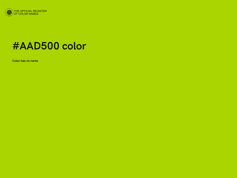 #AAD500 color image