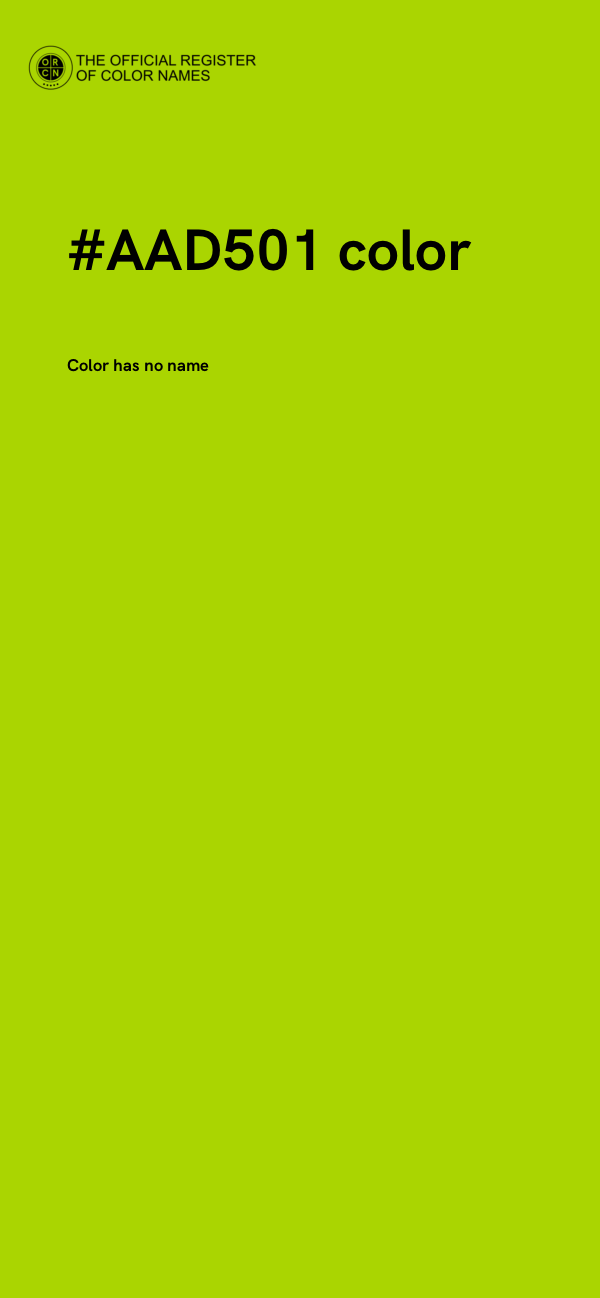 #AAD501 color image