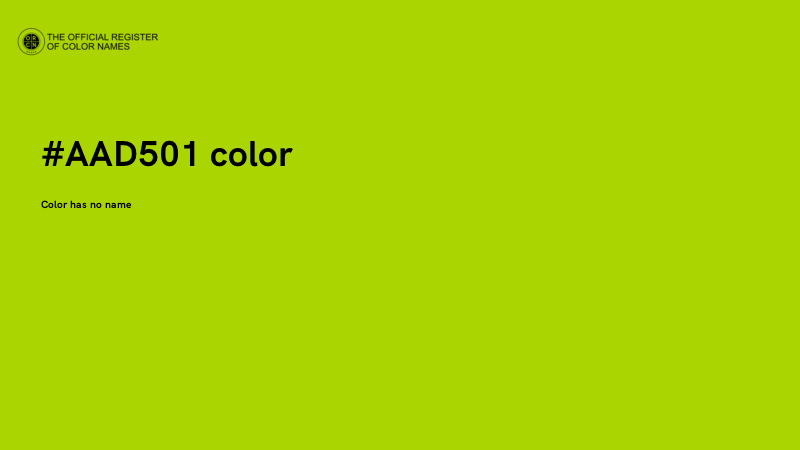 #AAD501 color image
