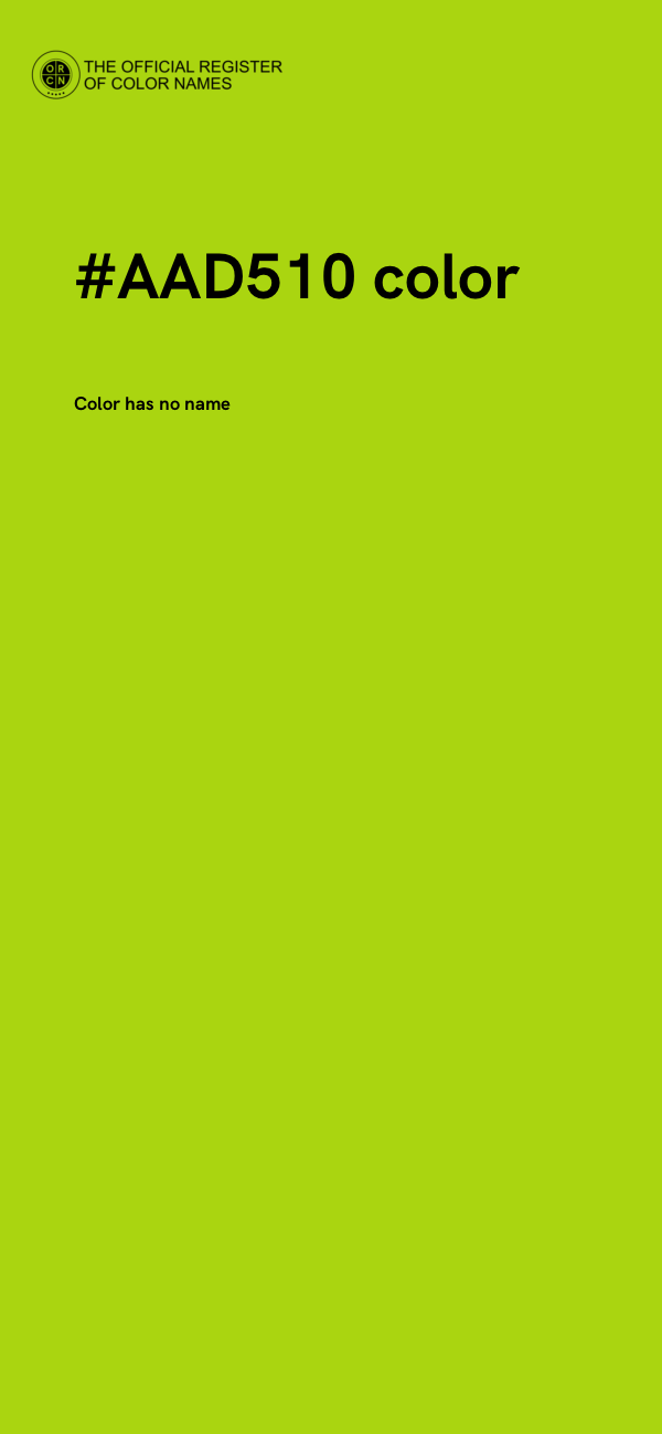 #AAD510 color image