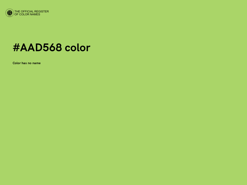 #AAD568 color image