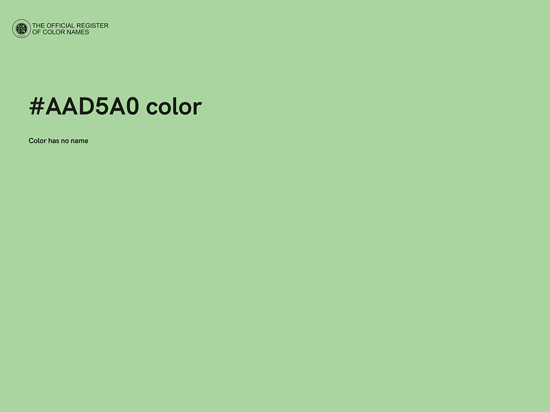#AAD5A0 color image