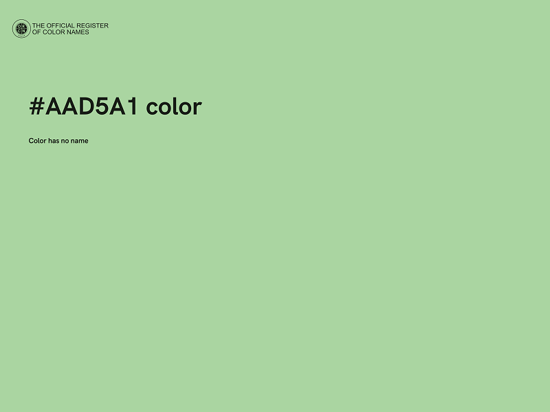 #AAD5A1 color image